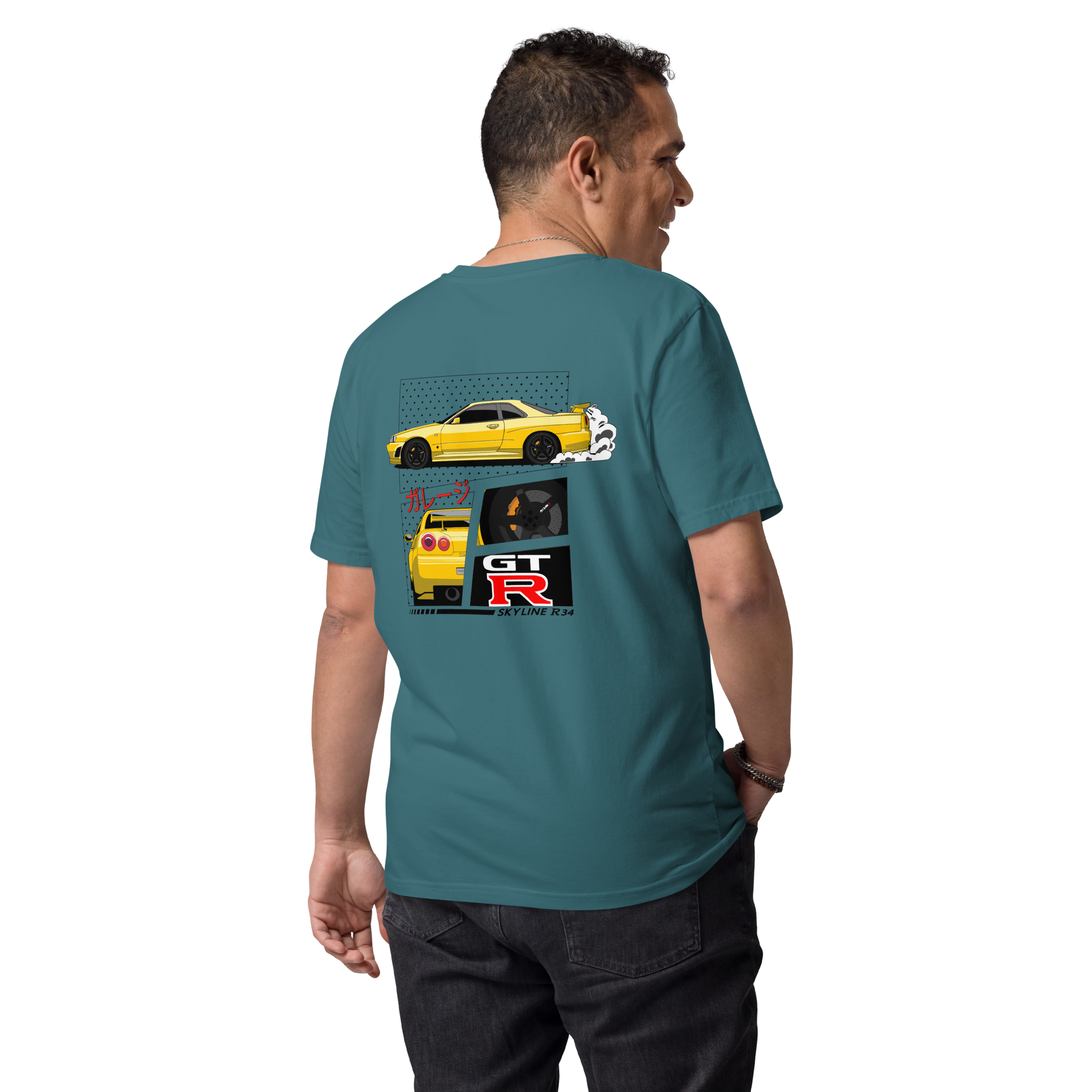 #JPNGarage GTR T-Shirt - #BNR34 Gelb