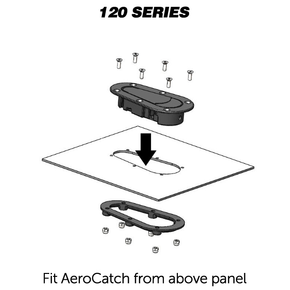 Aerocatch Flush Fit Locking Bonnet Pins