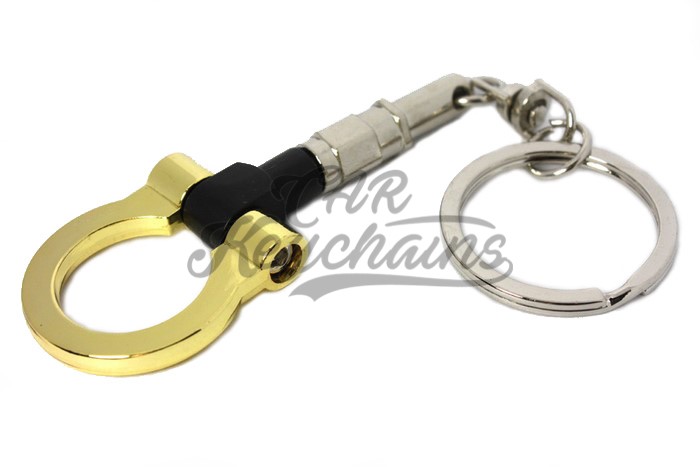 Tow hook keychain | Gold