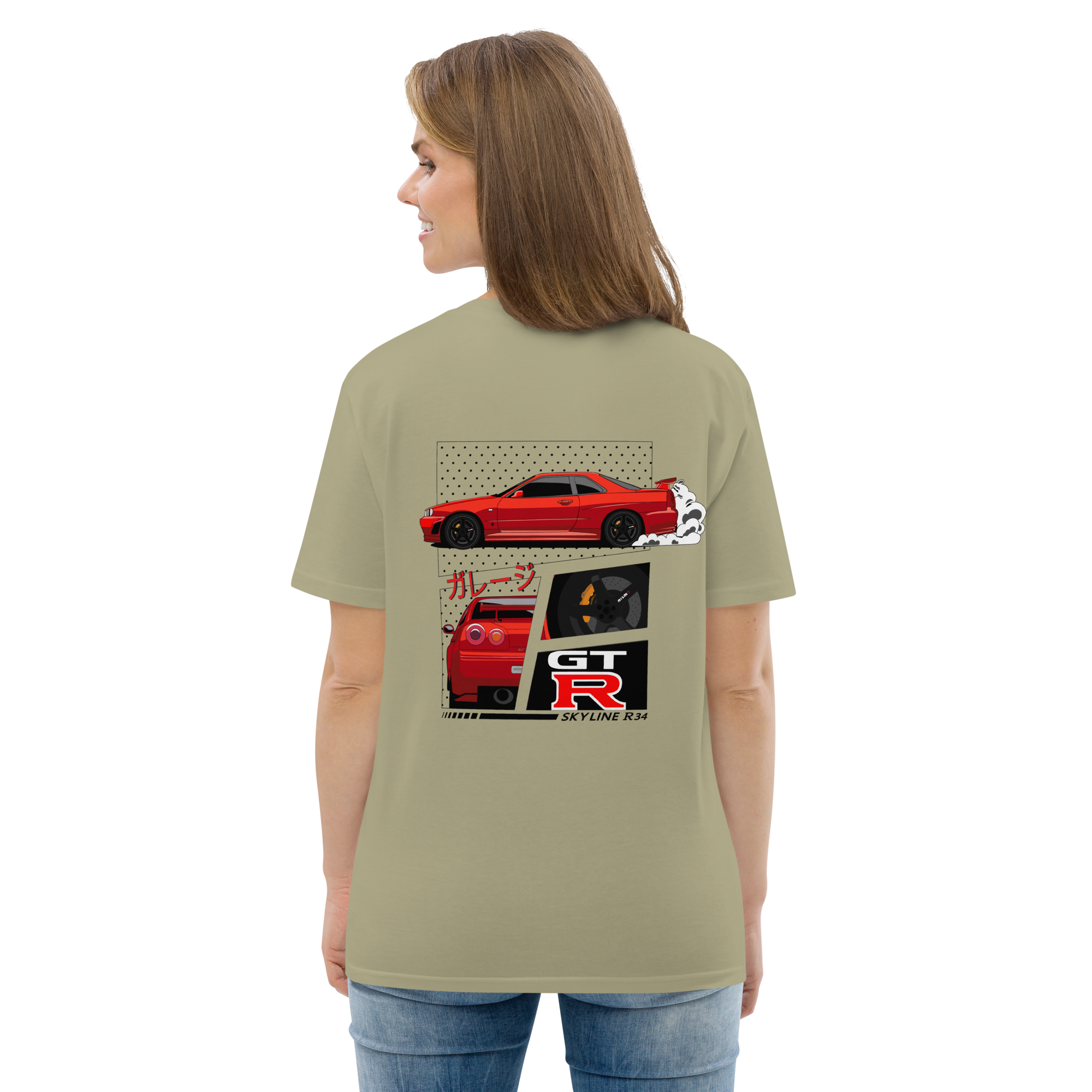 #JPNGarage GTR T-Shirt - #BNR34 Rot