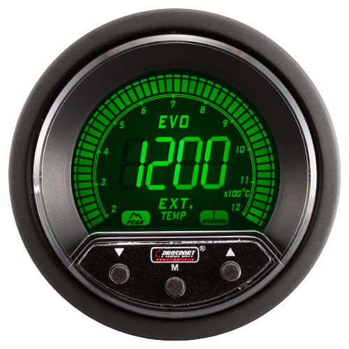 ProSport Evo AGT Anzeige  Abgas Temperatur (1200°C) (4 Colors)