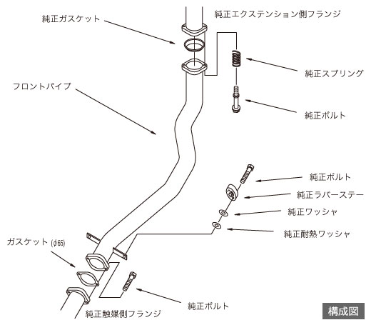 HKS Downpipe for Mitsubishi Lancer Evo 8